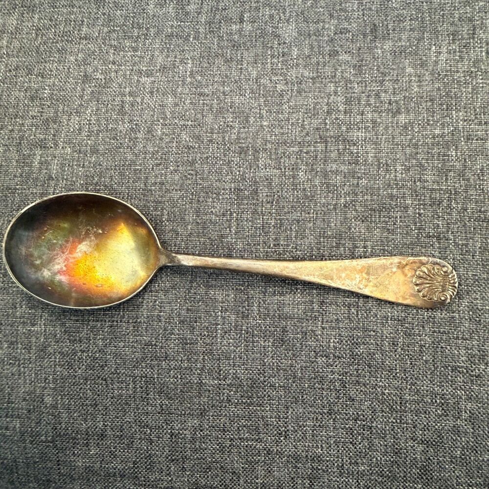 Vintage Wm. Rogers & Son AA Silverplate Flatware Soup Service Spoon